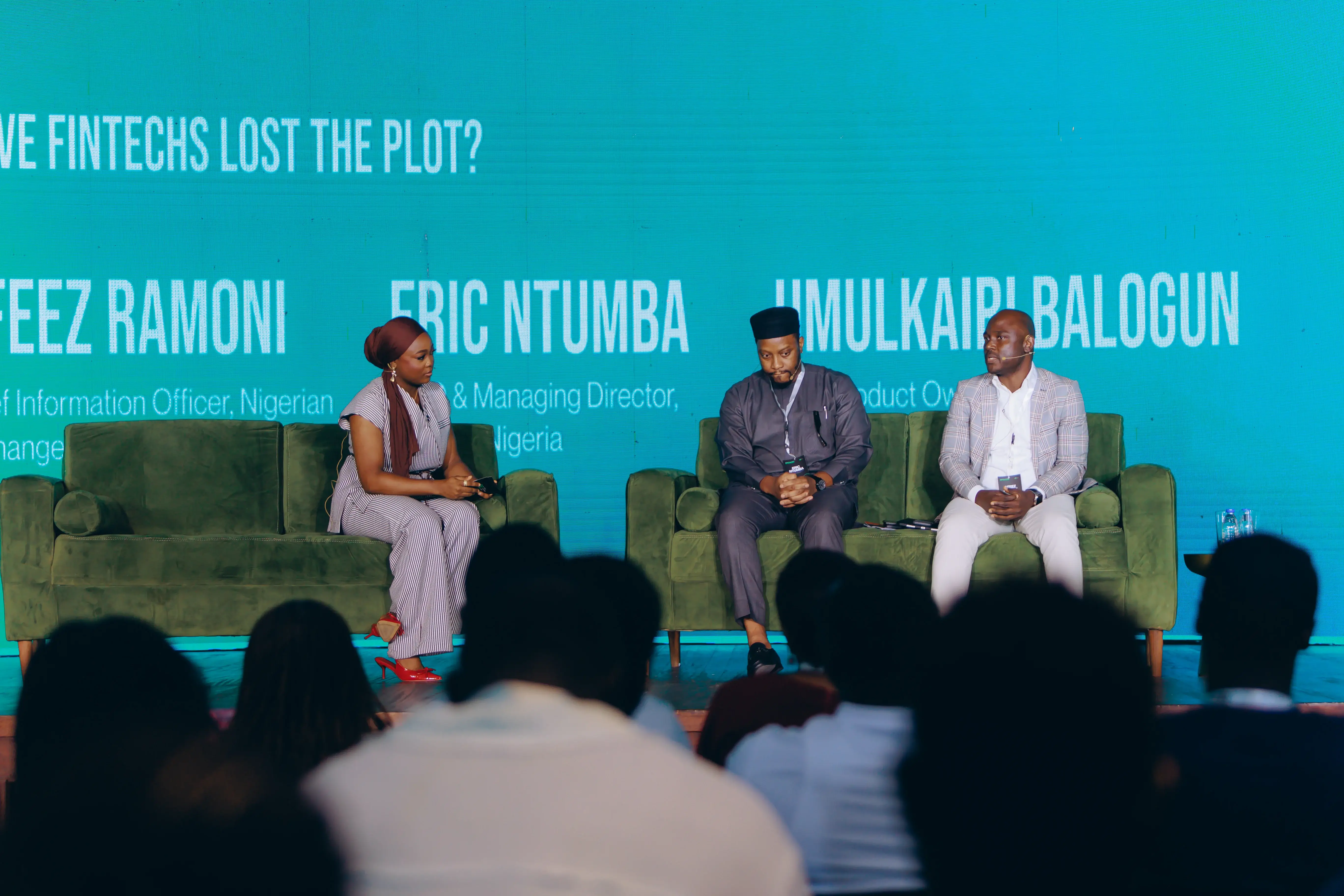 Breet speaking alongside industry leaders on a fintech panel at Africa Technology Expo 2026